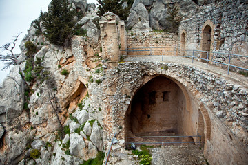 Fototapeta na wymiar Ruins of Saint Hilarion Castle in Cyprus
