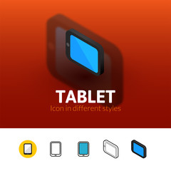 Tablet icon in different style