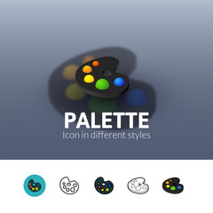 Palette icon in different style