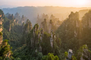 Zelfklevend Fotobehang Natuur Zhangjiajie Nationaal Bospark, Hunan, China