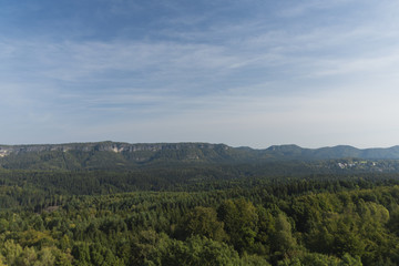 Fototapeta na wymiar Rocks near Janov village in national park