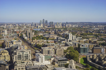 Superb aerial view from Sky Garden
