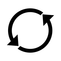 Sync refresh or webpage reload arrow. replay sign.  vector illustration 