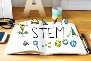 Stem concept with notebook