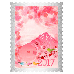 酉　切手　年賀状　アイコン