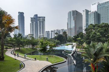 Fototapeta na wymiar Skyscraper in Kuala Lumpur, Malaysia