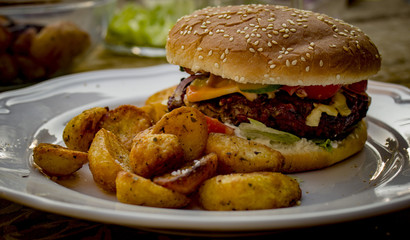 Burger meal