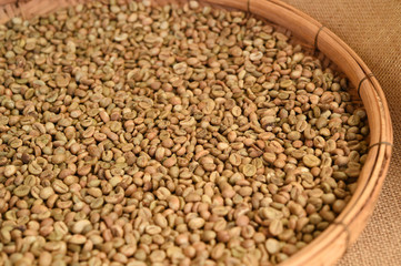 Close up of coffee beans for background