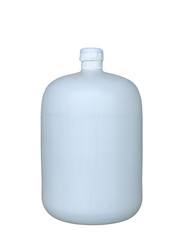 Water tank bottle white simple on white background,isolated
