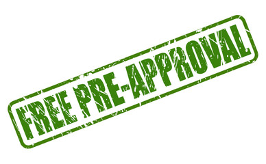 FREE PRE-APPROVAL GREEN stamp text