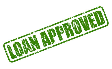 LOAN APPROVED green stamp text