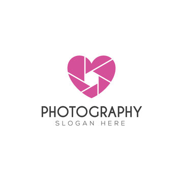 Photography logo creative design vector