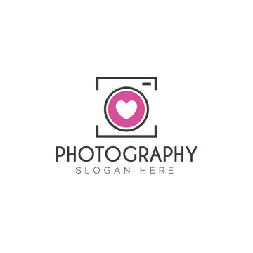 Photography logo creative design vector