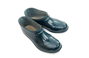 pair rubber galosh isolated