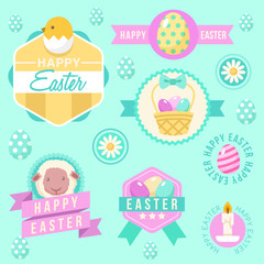 Happy Easter Elements  : Vector Illustration