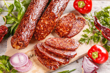 Smoked sausage salami