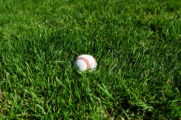 Baseball at a baseball field in California mountains