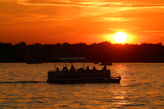 Family On A Boat