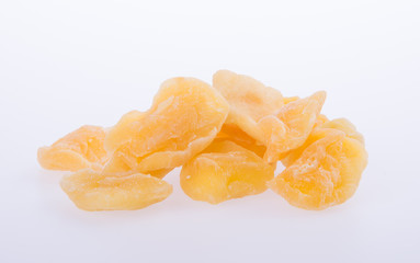 apple dry or dried apple slices on background.