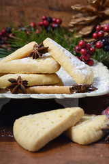 Festive Christmas holiday shortbread.