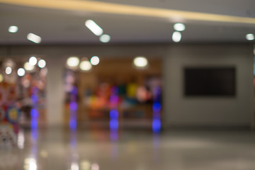 Blur store with bokeh background