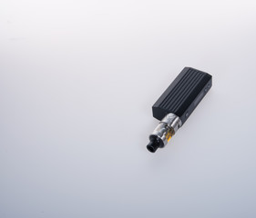 electronic cigarette or vaping device on background.