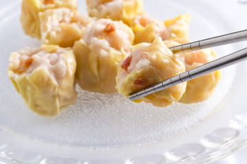 Shumai dumplings,Dim sum.