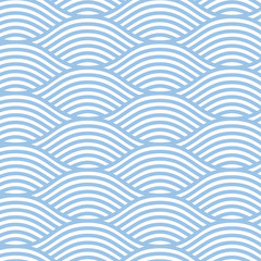 Seamless line wave background pattern