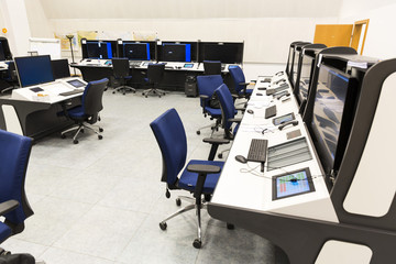 Air Traffic Services Authority controller's desk