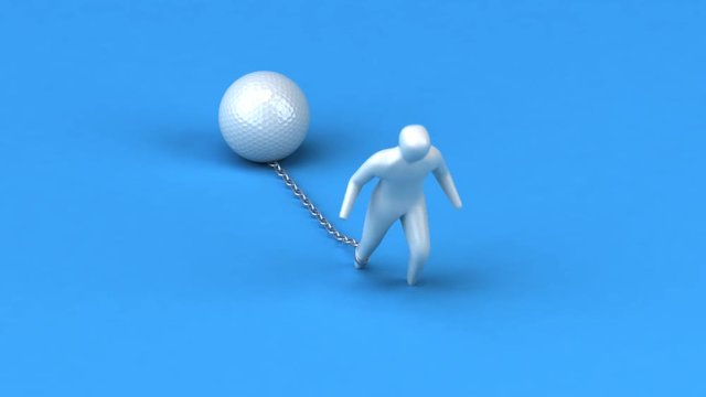 Burden symbol - 3D Animation