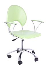 Green office chair - obrazy, fototapety, plakaty