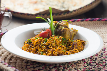 Kabsa fried noodle, arab food