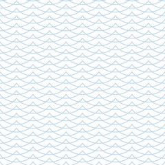 seamless pattern line art vector for background, wave theme