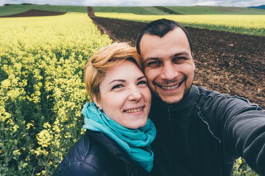 Selfie In Canola Field