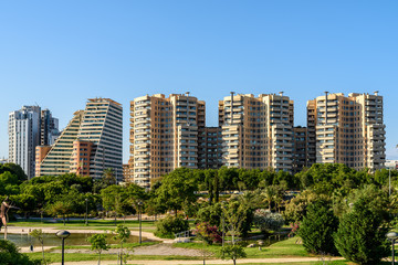 Obraz premium Valencia City Skyline In Spain