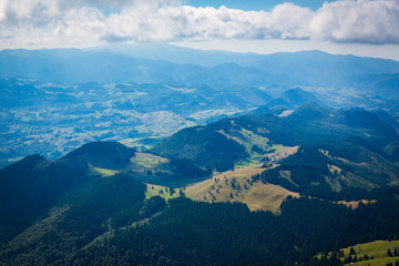 Panorama of Romanian Carpathians