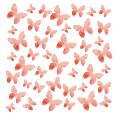 watercolor butterflies background