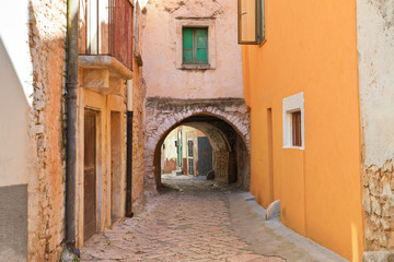 Fototapeta na wymiar Alleyway. Acquaviva delle fonti. Puglia. Italy. 