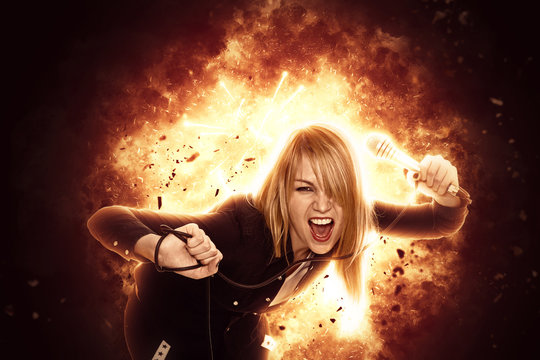 Metal rock female singer
