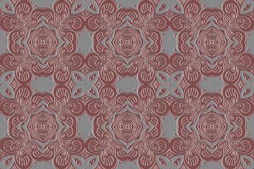 Damask background pattern design floral from decorative ornament elements