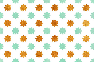 Watercolor flowers pattern.