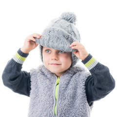 kind mit wollm&uuml;tze