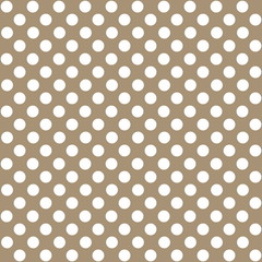 Nahtloses Punktemuster braun weiß