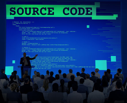 Source Code Analysis Binary Computer Internet Concept