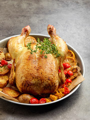 whole roasted chicken