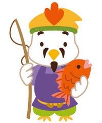 七福神　恵比寿　酉