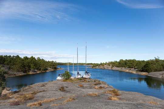 Sail boats in Sandhamn Sweden