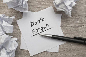 Don't Forget