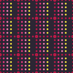 Seamless vector decorative background with polka dots. Print. Cloth design, wallpaper.