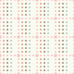 Seamless vector decorative background with polka dots. Print. Cloth design, wallpaper.